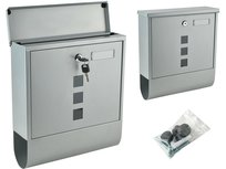 Brievenbus brievenbus met krantenrol Wandbrievenbus - Hangende brievenbus - Mailbox - Zilver kleurig Brievenbus brievenbus met krantenrol Wandbrievenbus - Hangende brievenbus - Mailbox - Zilver kleurig