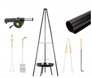 Driepoot barbecue - Hang barbecue - Grill Tripod - Hangende barbecue - Inclusief accesoire set Driepoot barbecue - Hang barbecue - Grill Tripod - Hangende barbecue - Inclusief accesoire set