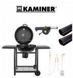 Barbecue rond - Luxe Houtskool Barbecue met thermometer - BBQ - Grill - Met tablets en wielen - Inclusief BBQ accesoires Barbecue rond - Luxe Houtskool Barbecue met thermometer - BBQ - Grill - Met tablets en wielen - Inclusief BBQ accesoires
