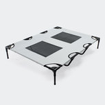 Honden Ligbed - Grote Hondenbed Stretcher - Hondenstretcher - Portable Draagbaar - XXL - 122x93 cm - Grijs Honden Ligbed - Grote Hondenbed Stretcher - Hondenstretcher - Portable Draagbaar - XXL - 122x93 cm - Grijs