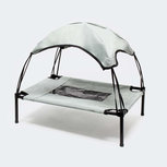 Honden Ligbed met zonnedak - Grote Hondenbed Stretcher met UV Canopy - Hondenstretcher met zonnetent - XXL - 122 x 91 x 95cm - Grijs Honden Ligbed met zonnedak - Grote Hondenbed Stretcher met UV Canopy - Hondenstretcher met zonnetent - XXL - 122 x 91 x 95cm - Grijs
