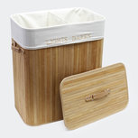 Bamboo wasmand 105L - Luxe wasmand - Wassorteerder - XL - Inclusief zak - Natuur Bamboo wasmand 105L - Luxe wasmand - Wassorteerder - XL - Inclusief zak - Natuur
