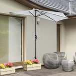 Balkon zonnescherm - Balkon Parasol - Balkonscherm - Halfrond - Cremewit Balkon zonnescherm - Balkon Parasol - Balkonscherm - Halfrond - Cremewit