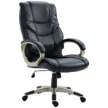 Ergonomische bureaustoel - Gaming bureaustoel - Chef bureaustoel - Directiestoel - Kunstleer - Zwart Ergonomische bureaustoel - Gaming bureaustoel - Chef bureaustoel - Directiestoel - Kunstleer - Zwart