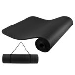 Nicegoodz - Yogamat - Yoga mat - Fitnessmat - 1 cm dik - Met draagriemen - Zwart Nicegoodz - Yogamat - Yoga mat - Fitnessmat - 1 cm dik - Met draagriemen - Zwart
