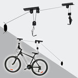 StoreGoodz - Fietslift - Fiets plafondlift - Ophangsysteem - Met 2 haken StoreGoodz - Fietslift - Fiets plafondlift - Ophangsysteem - Met 2 haken