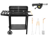 NiceGrillz - Houtskool Barbecue - BBQ - Grill wagen - Verrijdbaar - Inclusief accesoire set NiceGrillz - Houtskool Barbecue - BBQ - Grill wagen - Verrijdbaar - Inclusief accesoire set