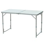 Picknicktafel - Campingtafel - Kampeertafel - Inklapbaar - In hoogte verstelbaar - Aluminium - 60 x 120 cm Picknicktafel - Campingtafel - Kampeertafel - Inklapbaar - In hoogte verstelbaar - Aluminium - 60 x 120 cm