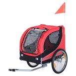 Paws & Claws - Hondenfietskar - Fietskar - 130 x 90 x 110 cm - Rood/Zwart Paws & Claws - Hondenfietskar - Fietskar - 130 x 90 x 110 cm - Rood/Zwart