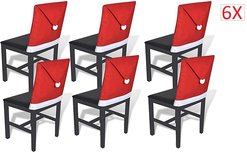 Kerst Stoelhoezen - Kerst stoelversiering - Kerstversiering - Kerstdecoratie - Set van 6 stuks Kerst Stoelhoezen - Kerst stoelversiering - Kerstversiering - Kerstdecoratie - Set van 6 stuks