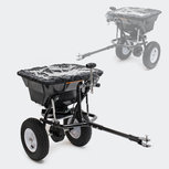 Getrokken strooiwagen voor zitmaaier - Tuintractor strooier aanhanger - 365 cm strooibreedte Getrokken strooiwagen voor zitmaaier - Tuintractor strooier aanhanger - 365 cm strooibreedte