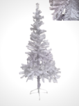 Kunstkerstboom - Kerstboom Kunststof - Kunst kerstboom - Kerstboom - 150 cm - Wit - Met standaard Kunstkerstboom - Kerstboom Kunststof - Kunst kerstboom - Kerstboom - 150 cm - Wit - Met standaard
