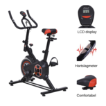 Hometrainer - Hometrainer fiets - Hometrainer - Ergometer - Fietstrainer - Hartslagmeter - Traploze weerstand - Zwart Hometrainer - Hometrainer fiets - Hometrainer - Ergometer - Fietstrainer - Hartslagmeter - Traploze weerstand - Zwart
