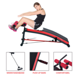 Fitnessbank - Fitnessbank verstelbaar - Halterbank - Buikspierbank - Fitness - 140 x 73 x 67 cm Fitnessbank - Fitnessbank verstelbaar - Halterbank - Buikspierbank - Fitness - 140 x 73 x 67 cm