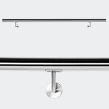 Trapleuning - RVS - Trapleuning RVS - Geborsteld - Incl. 2 houders - 100 cm Trapleuning - RVS - Trapleuning RVS - Geborsteld - Incl. 2 houders - 100 cm