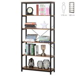 Wandkast - Wandkast industrieel - Boekenkast - Boekenrek - XL - 30 x 80 x 180 cm Wandkast - Wandkast industrieel - Boekenkast - Boekenrek - XL - 30 x 80 x 180 cm