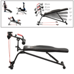 Fitnessbank - Fitnessbank verstelbaar - Halterbank - Buikspierbank - Fitness - 150 x 45 x 85 cm Fitnessbank - Fitnessbank verstelbaar - Halterbank - Buikspierbank - Fitness - 150 x 45 x 85 cm