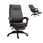 Bureaustoel - Ergonomische bureaustoel - Game stoel - Gaming stoel - Met voetensteun - Tot 150 Kg - Bruin Bureaustoel - Ergonomische bureaustoel - Game stoel - Gaming stoel - Met voetensteun - Tot 150 Kg - Bruin