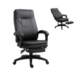 Bureaustoel - Ergonomische bureaustoel - Game stoel - Gaming stoel - Met voetensteun - Tot 150 Kg - Zwart Bureaustoel - Ergonomische bureaustoel - Game stoel - Gaming stoel - Met voetensteun - Tot 150 Kg - Zwart