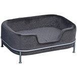 Hondenmand - Hondenbed met rugleuning - Hondenkussen - Hond - Kat - Zachte kussens - Grijs Hondenmand - Hondenbed met rugleuning - Hondenkussen - Hond - Kat - Zachte kussens - Grijs