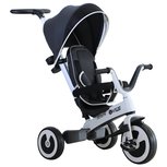 Driewieler met duwstang - 4 in 1- Kinderwagen - Loopwagen - Kinderfiets - Grijs Driewieler met duwstang - 4 in 1- Kinderwagen - Loopwagen - Kinderfiets - Grijs