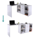 Bureau - Schrijftafel - Computerbureau - Hoekbureau - Bureautafel - Meerdere opstellingen - Wit - 191cm Bureau - Schrijftafel - Computerbureau - Hoekbureau - Bureautafel - Meerdere opstellingen - Wit - 191cm