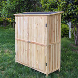 Dubbeldeurse Houten Tuinkast - Tuin opberger - Tuinberging - Tuinschuur - Voorraad kast - 138 x 55 x 152,5 cm Dubbeldeurse Houten Tuinkast - Tuin opberger - Tuinberging - Tuinschuur - Voorraad kast - 138 x 55 x 152,5 cm