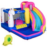 Zwembad - Springkasteel - Springkussen - Waterpark - Glijbaan - 380L x 320B x 210H cm Zwembad - Springkasteel - Springkussen - Waterpark - Glijbaan - 380L x 320B x 210H cm