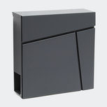Moderne brievenbus –Met krantenrol – - Wandbrievenbus - Brievenbus hangend - Antraciet - 370 x 370 x 105 mm Moderne brievenbus –Met krantenrol – - Wandbrievenbus - Brievenbus hangend - Antraciet - 370 x 370 x 105 mm