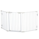Hondenhek - Dog barrier - Hondendeur - Voor deuropening - Traphekje - 180L x 3W x 74,5H cm - Wit Hondenhek - Dog barrier - Hondendeur - Voor deuropening - Traphekje - 180L x 3W x 74,5H cm - Wit