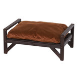Hondenbank met kussen - Hondenmand - Hondenbed - Honden - L60 x B40 x H25,5 cm - Donkerbruin Hondenbank met kussen - Hondenmand - Hondenbed - Honden - L60 x B40 x H25,5 cm - Donkerbruin