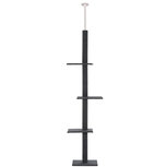 Krabpaal in hoogte verstelbaar - Kattenkrabpaal - Krabpaal voor katten - Kattenspeeltjes - Katten - Grijs - 43L x 27B x 228-260H cm Krabpaal in hoogte verstelbaar - Kattenkrabpaal - Krabpaal voor katten - Kattenspeeltjes - Katten - Grijs - 43L x 27B x 228-260H cm