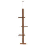Krabpaal in hoogte verstelbaar - Kattenkrabpaal - Krabpaal voor katten - Kattenspeeltjes - Katten - Bruin - 43L x 27B x 228-260H cm Krabpaal in hoogte verstelbaar - Kattenkrabpaal - Krabpaal voor katten - Kattenspeeltjes - Katten - Bruin - 43L x 27B x 228-260H cm