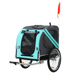 Paws & Claws - Hondenfietskar - Fietskar - Grijs/groen -  130 x 73 x 94 cm Paws & Claws - Hondenfietskar - Fietskar - Grijs/groen -  130 x 73 x 94 cm