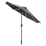 Parasol - Tuinparasol - Zonnescherm - Tuinverlichting op zonne energie - Ø266 x 245H cm Parasol - Tuinparasol - Zonnescherm - Tuinverlichting op zonne energie - Ø266 x 245H cm