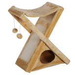 Krabpaal met grot en hangmat - Kattenkrabpaal - Kattenspeeltjes - Katten - 50 x 32 x 65 cm Krabpaal met grot en hangmat - Kattenkrabpaal - Kattenspeeltjes - Katten - 50 x 32 x 65 cm