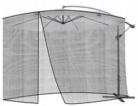 Muskietennet - Parasol - Muggennet - Muggen - Klamboe - Vliegengordijn voor parasol - ∅ 3m x h 2.6 m Muskietennet - Parasol - Muggennet - Muggen - Klamboe - Vliegengordijn voor parasol - ∅ 3m x h 2.6 m