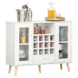 Keukenkast - Opbergkast - Kastje - Kasten - Dressoir kasten - Wijrek - Wit - 100W x 33D x 80H cm Keukenkast - Opbergkast - Kastje - Kasten - Dressoir kasten - Wijrek - Wit - 100W x 33D x 80H cm