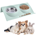 Voerbak hond - Voerbak kat - Voerbak - Dubbele voerbak - Drinkbak hond - 2x350 ml Voerbak hond - Voerbak kat - Voerbak - Dubbele voerbak - Drinkbak hond - 2x350 ml