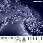Kerstverlichting - Kerstboomverlichting - Clusterverlichting - Kerstversiering - Kerst - 1000 LED's - 20 meter - Wit Kerstverlichting - Kerstboomverlichting - Clusterverlichting - Kerstversiering - Kerst - 1000 LED's - 20 meter - Wit