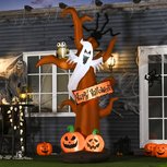 Halloween - Halloween decoratie - Halloween versiering - Halloween verlichting - Pompoen boom - Opblaasbaar Halloween - Halloween decoratie - Halloween versiering - Halloween verlichting - Pompoen boom - Opblaasbaar