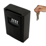 Sleutelkluis - Sleutelkluisje met code voor buiten - Sleutelkastje - H120 x B90 x D40 mm - Zwart Sleutelkluis - Sleutelkluisje met code voor buiten - Sleutelkastje - H120 x B90 x D40 mm - Zwart