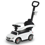 Loopauto met duwstang en rugleuning - Auto - Speelgoed - 84L x 40W x 83H cm - Wit Loopauto met duwstang en rugleuning - Auto - Speelgoed - 84L x 40W x 83H cm - Wit