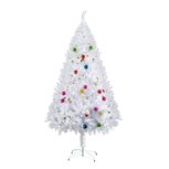 ChristmasGoodz - Kunstkerstboom - Kerstboom - met kerstballen - met kerstdecoratie - Wit - 180 cm ChristmasGoodz - Kunstkerstboom - Kerstboom - met kerstballen - met kerstdecoratie - Wit - 180 cm