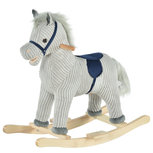 Hobbeldier - Hobbelpaard - Paarden - Speelgoed voor 36-72 maanden - 65L x 32,5W x 61H cm - grijs Hobbeldier - Hobbelpaard - Paarden - Speelgoed voor 36-72 maanden - 65L x 32,5W x 61H cm - grijs