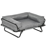 2-in-1 Hondenbed - Verhoogde hondenbank - Hondenmand - Hondenkussen - 80 cm x 59 cm x 36 cm 2-in-1 Hondenbed - Verhoogde hondenbank - Hondenmand - Hondenkussen - 80 cm x 59 cm x 36 cm