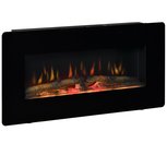 Elektrische haard - Met verwarming - Met thermostaat - Met afstandsbediening - Sfeerhaard - Elektrische Kachel - Wandhaard - Zwart - 2000 Watt Elektrische haard - Met verwarming - Met thermostaat - Met afstandsbediening - Sfeerhaard - Elektrische Kachel - Wandhaard - Zwart - 2000 Watt