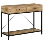 Wandtafel met 2 lades - Haltafel - Halmeubel - Meubels - Opbergkast - Kast - Industriële kast - 100L x 35B x 76,5H cm Wandtafel met 2 lades - Haltafel - Halmeubel - Meubels - Opbergkast - Kast - Industriële kast - 100L x 35B x 76,5H cm