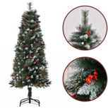 ChristmasGoodz - Kunstkerstboom - Kerstboom - Met versiering - Kunstkerstboom met sneeuw - 150 cm ChristmasGoodz - Kunstkerstboom - Kerstboom - Met versiering - Kunstkerstboom met sneeuw - 150 cm