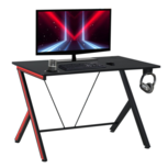 Gaming Bureau - Game bureau - Gamebureau - Gaming desk - Bureau - Luxe zware uitvoering - Met bekerhouder en headset houder Gaming Bureau - Game bureau - Gamebureau - Gaming desk - Bureau - Luxe zware uitvoering - Met bekerhouder en headset houder